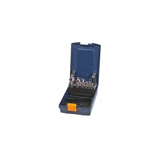 Garant 6 Pc Master SteelHT Countersink with 3 Drive Flats Set, 90 Deg, TiAlN Coated, 6.3 mm to 20.5 mm 150356 6 - main
